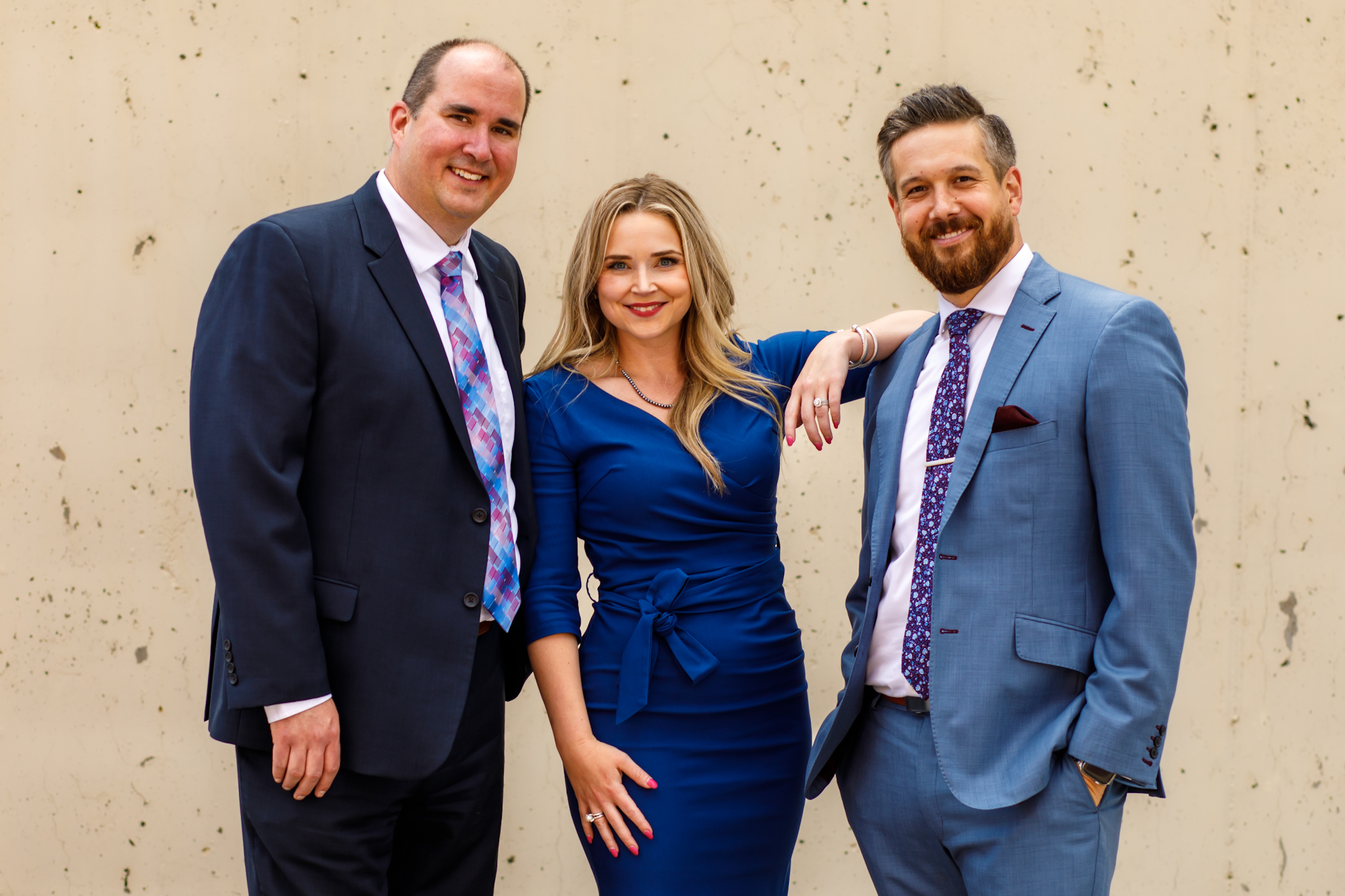 Spradlin Kennedy Legal team posing together for a photo. Our team of experienced criminal defense attorneys in Kansas City are prepared to fight aggressively for DUI, drug, violent crimes, and traffic violation charges.